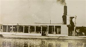 Steamboats like this one were prominent on many of the lakes of the area