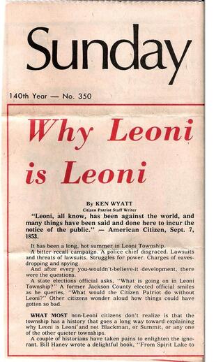 Why Leoni is Leoni
