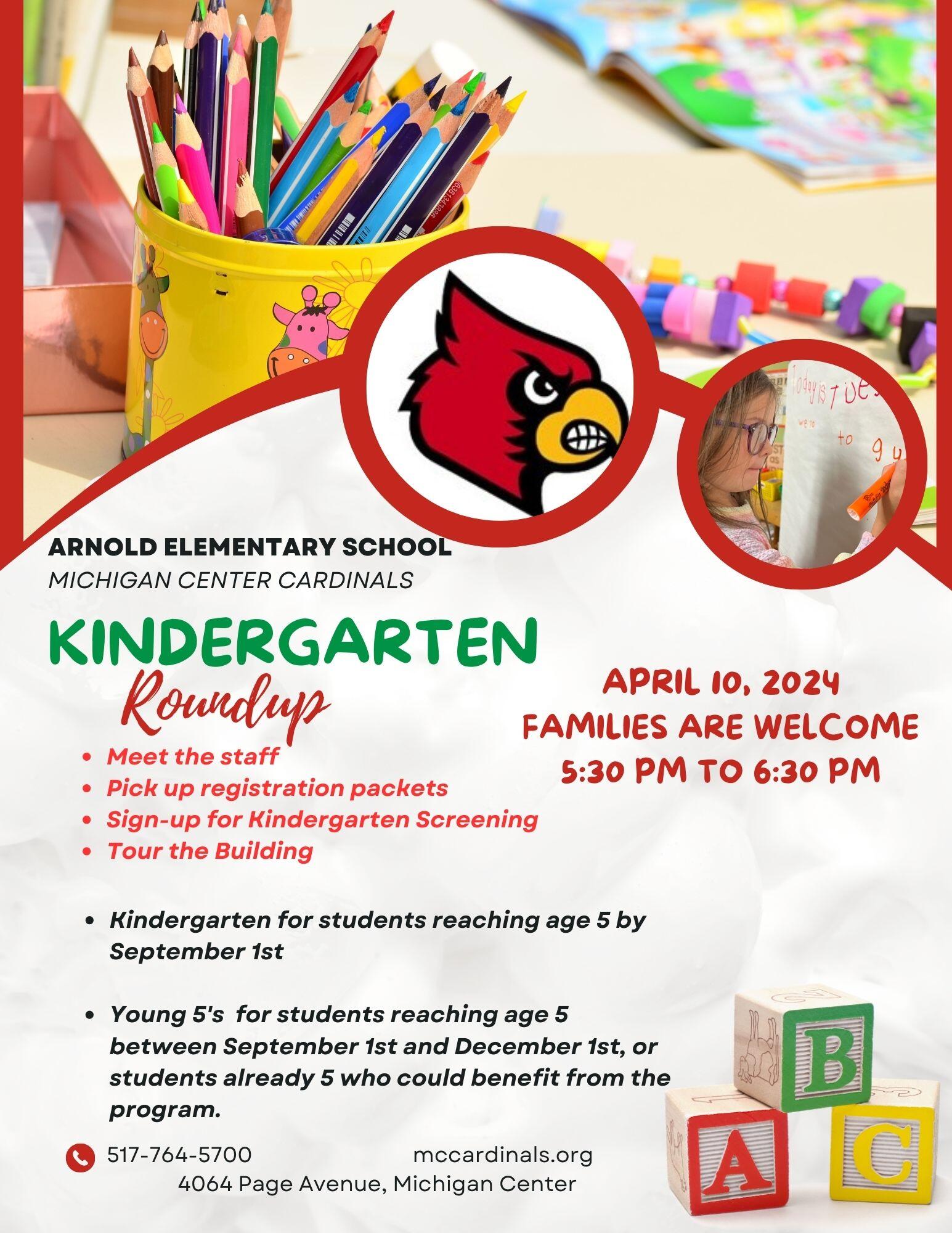 School of choice for kindergarten only is open from May 1st to May 31st.